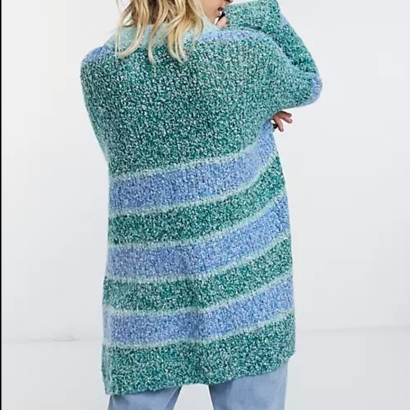 Free People BRB Tunic Sweater Oversized Colorblock - Picture 12 of 13